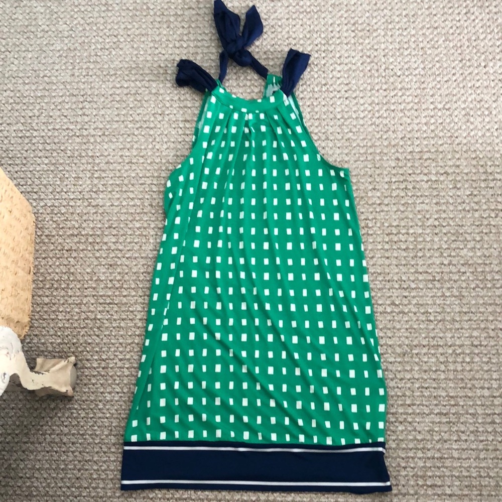 Mud pie green and navy dress.  Size small.